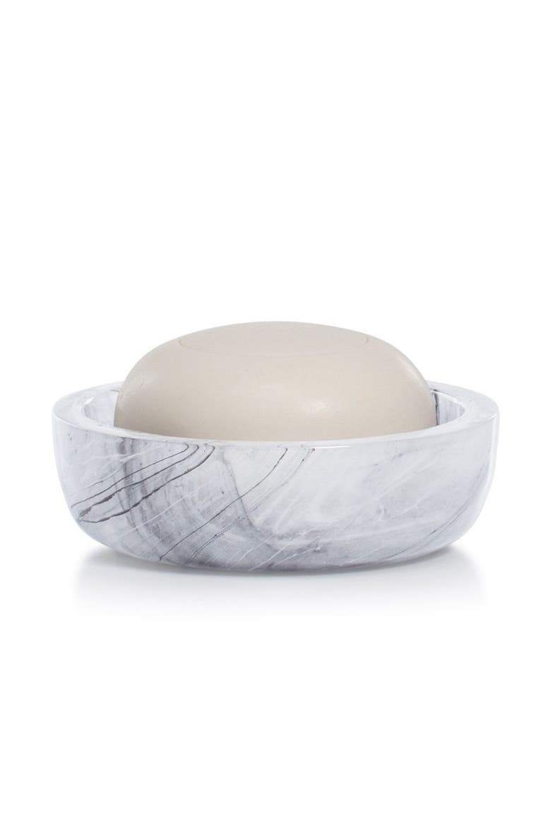 Nuvola Swirl Soap Dish, Main, color, GREY