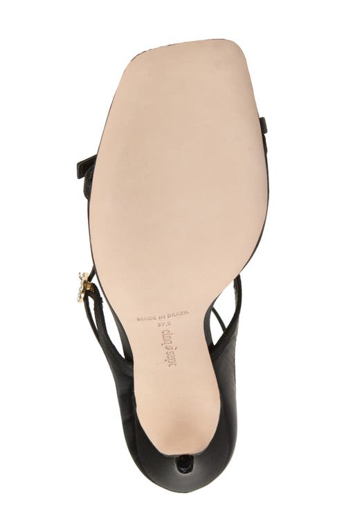 Cinq À Sept Celeste Satin Sandal In Black