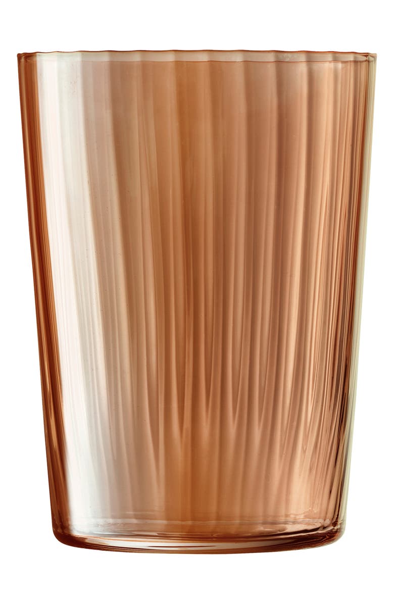 LSA Set of 4 Gems Tumblers, Alternate, color, Brown