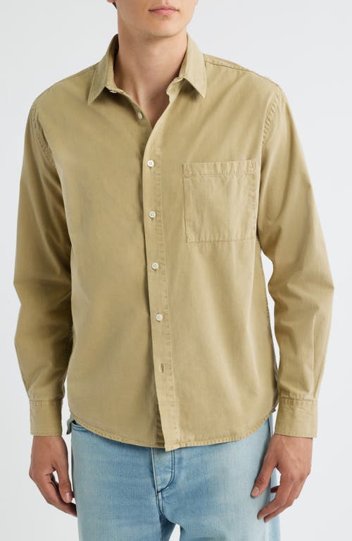 Alex Crane Pac Organic Cotton Button-up Shirt In Green
