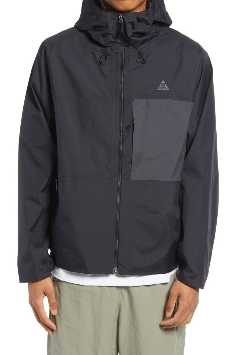 ACG Tuff Nuggets Packable Rain Jacket, Alternate, color, BLACK/ ANTHRACITE