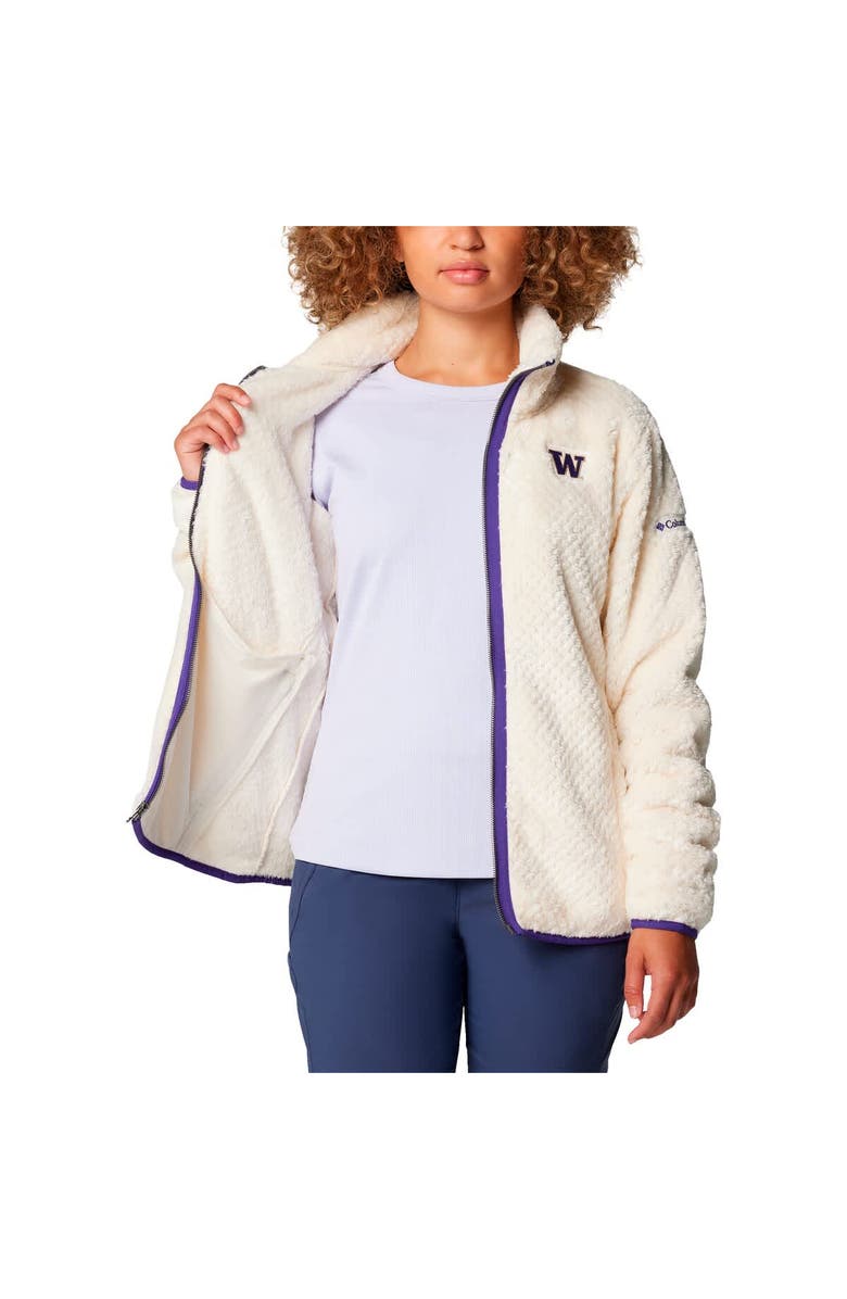 Columbia Women's Columbia Cream Washington Huskies Fireside II Sherpa Full-Zip Jacket, Alternate, color, Cream
