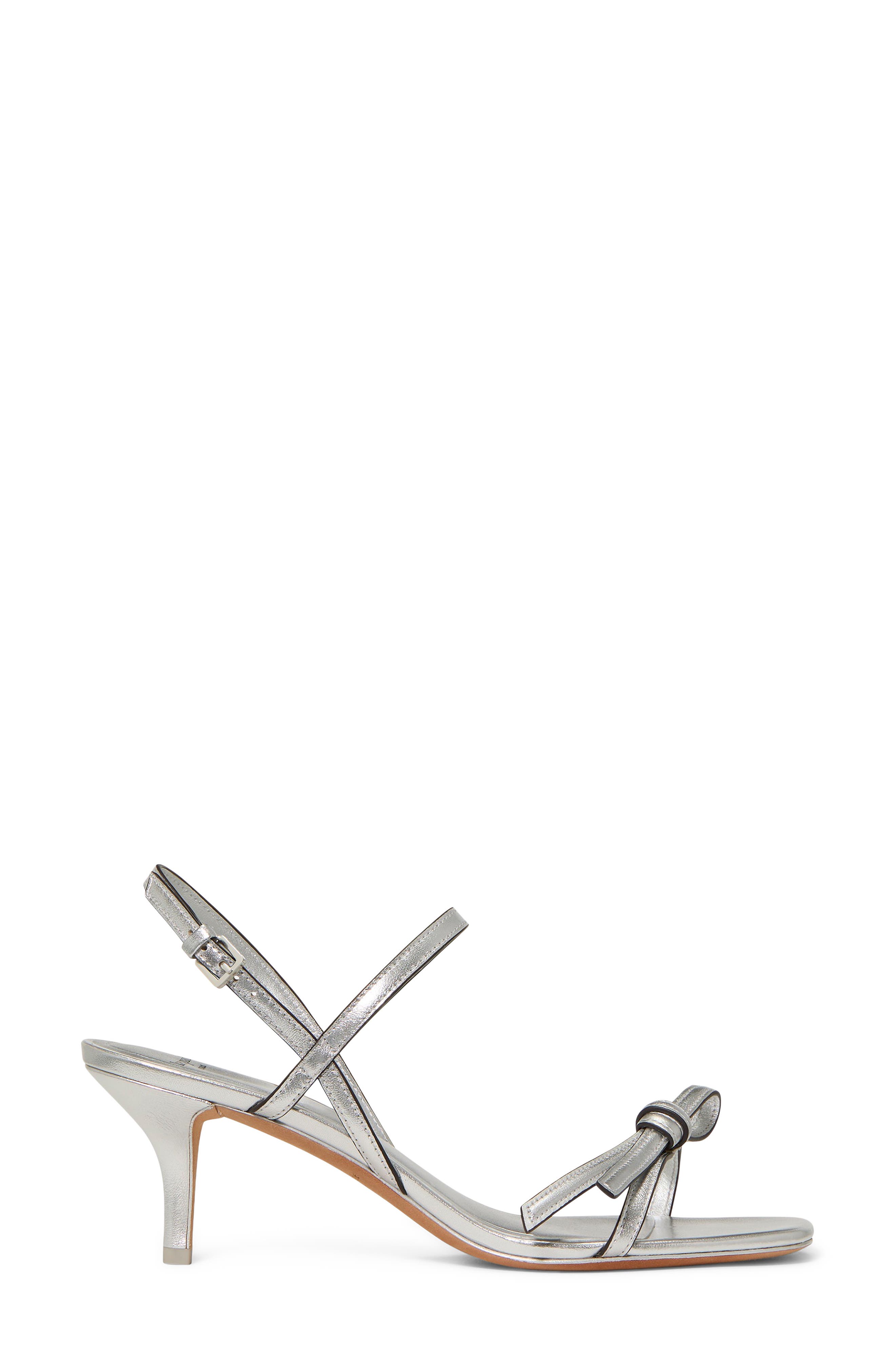 Kate Spade New York loop slingback sandal, Alternate, color, Silver