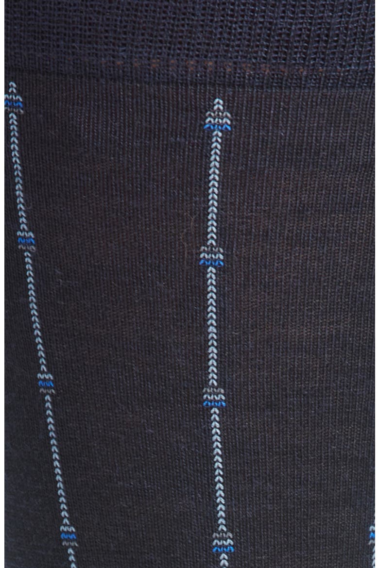 Botolph Vertical Mini Box Stripe Wool Blend Dress Socks, Alternate, color, NAVY
