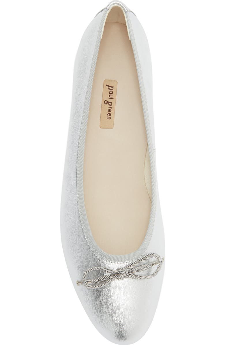 Paul Green Rylan Ballet Flat, Alternate, color, Aluminum Metallic Nappa