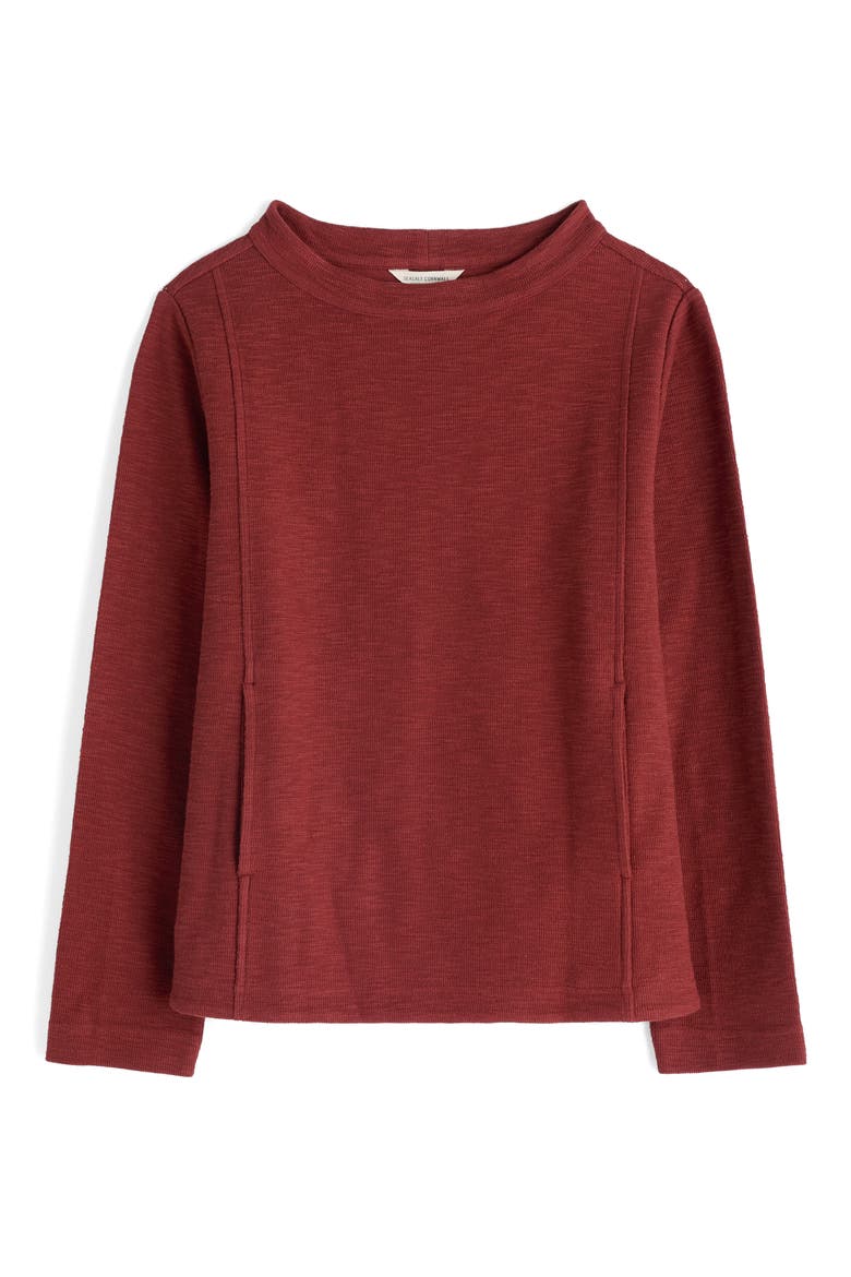 Topshell Sweatshirt, Alternate, color, BURGUNDY