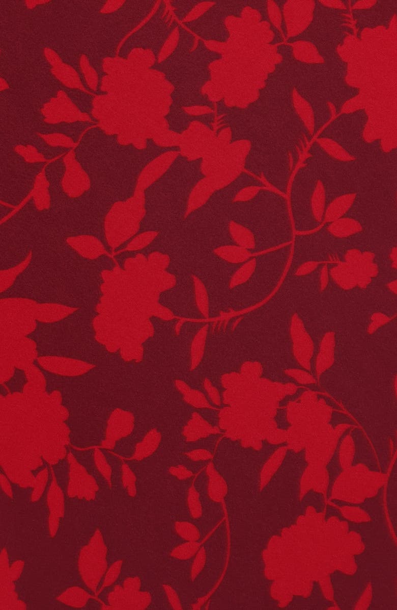 Petal & Pup Velman Floral Print Maxi Skirt, Alternate, color, Burgundy Floral