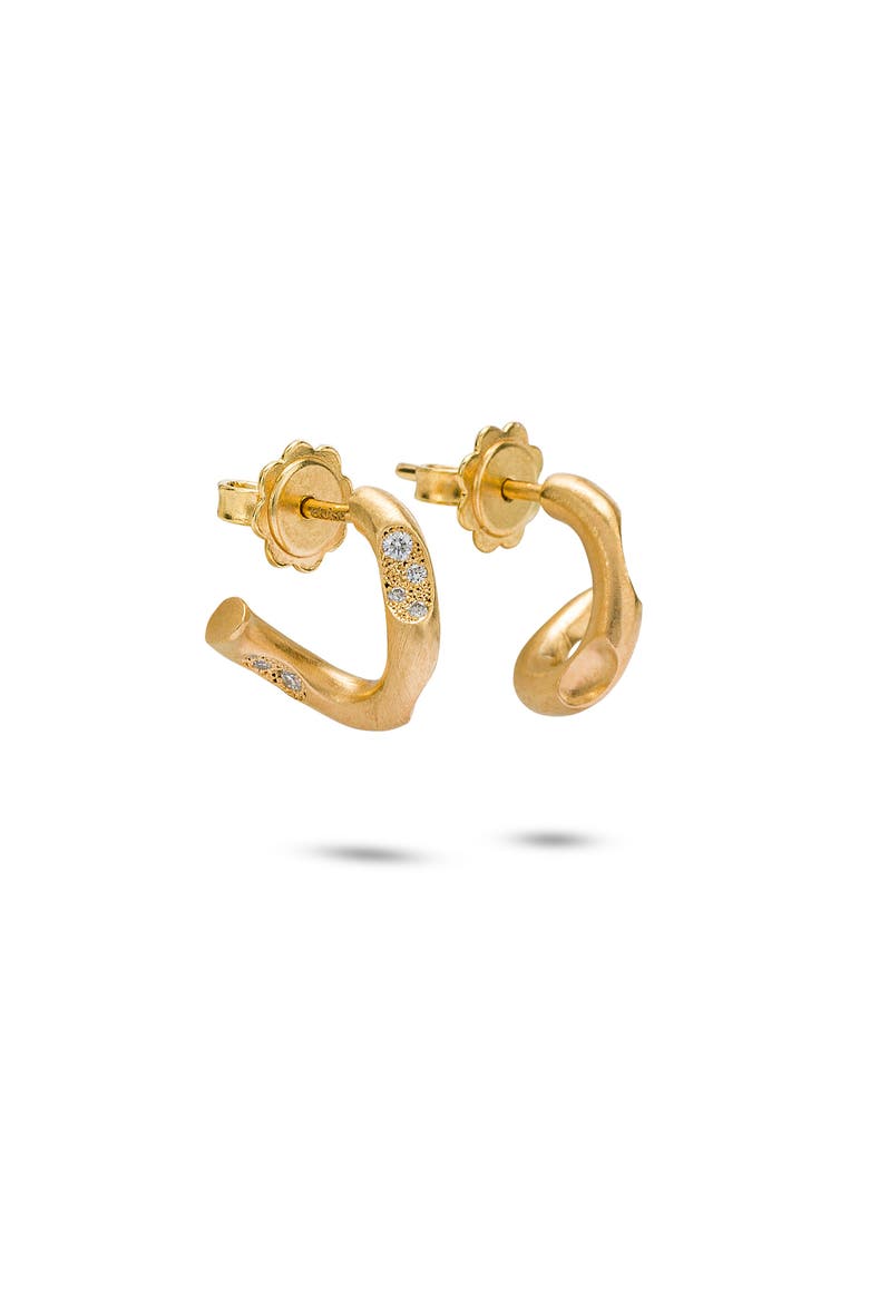 Eden Earrings Natural Gemstones. Handmade in Italy, Alternate, color, Diamonds