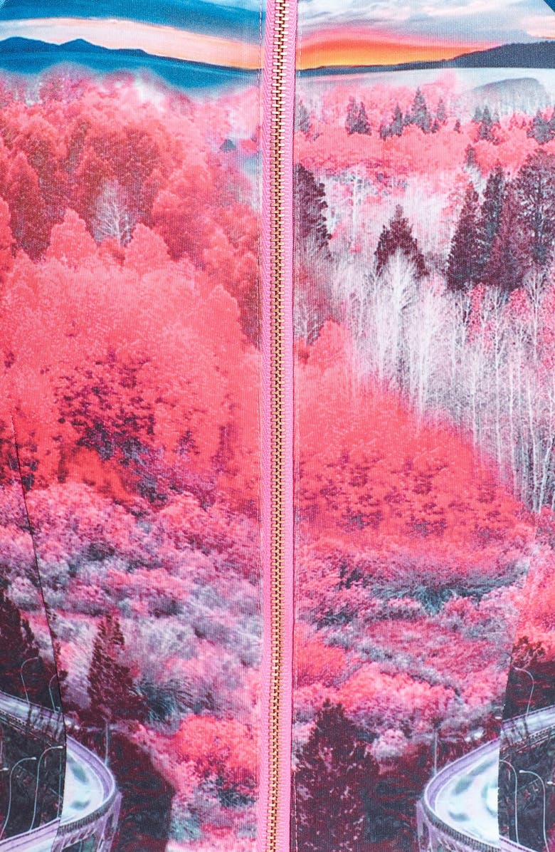 Ted Baker London 'Ismay' Print Neoprene Body-Con Dress, Alternate, color, 