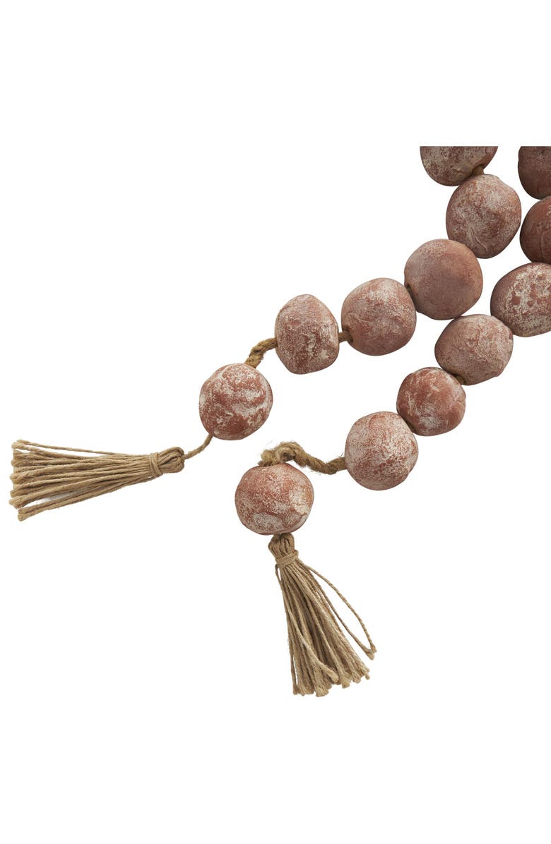 WILLOW ROW Ceramic & Tassel Garland, Alternate, color, Orange