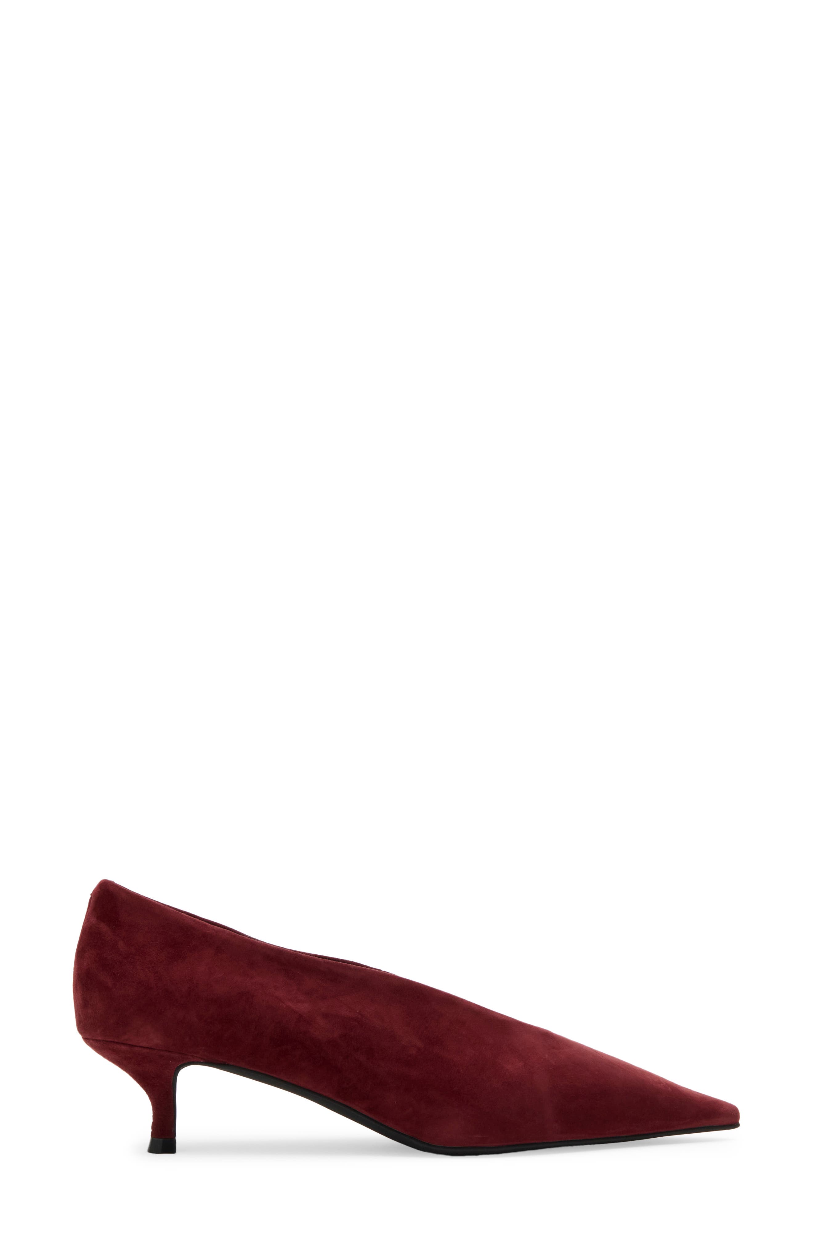 Ida Mae Pointed Toe Pump, Alternate, color, WINE SUEDE