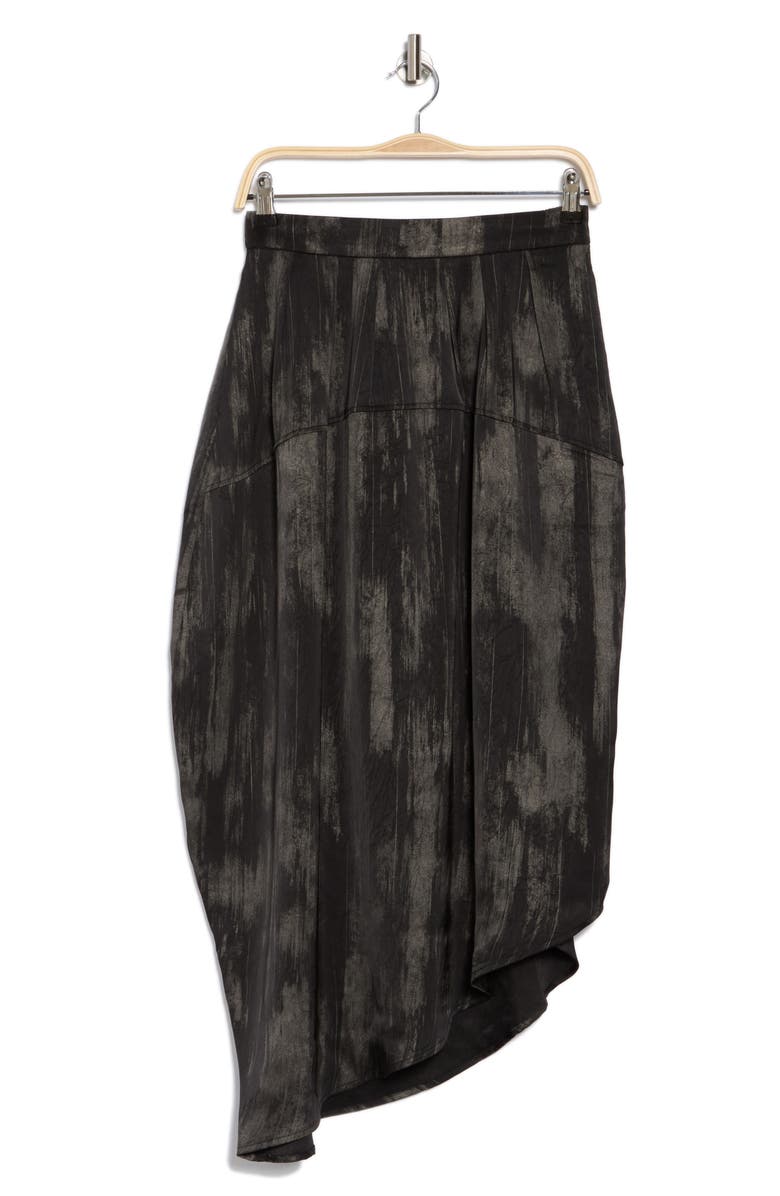 PATRIZIA LUCA Asymmetric Hem Midi Skirt, Alternate, color,