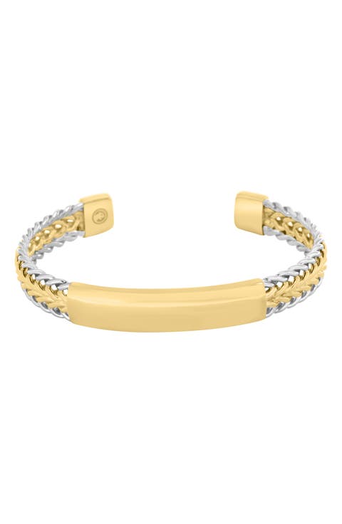 Two-Tone Bangle Bracelet