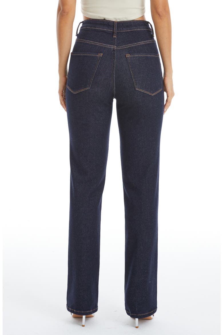 High Waist Straight Leg Jeans, Alternate, color, RINSE