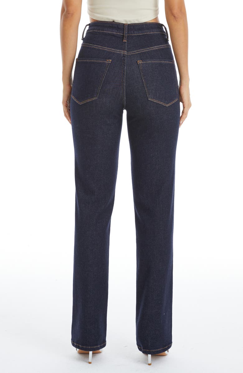 Bayeas High Waist Straight Leg Jeans, Alternate, color, Rinse