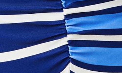 Solid & Striped The Lucia One Piece Colorblock Blue In Blue