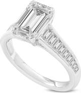 LuvMyJewelry Eris 14K Gold Emerald Lab Grown Diamond Engagement Ring - 3.2 Ct