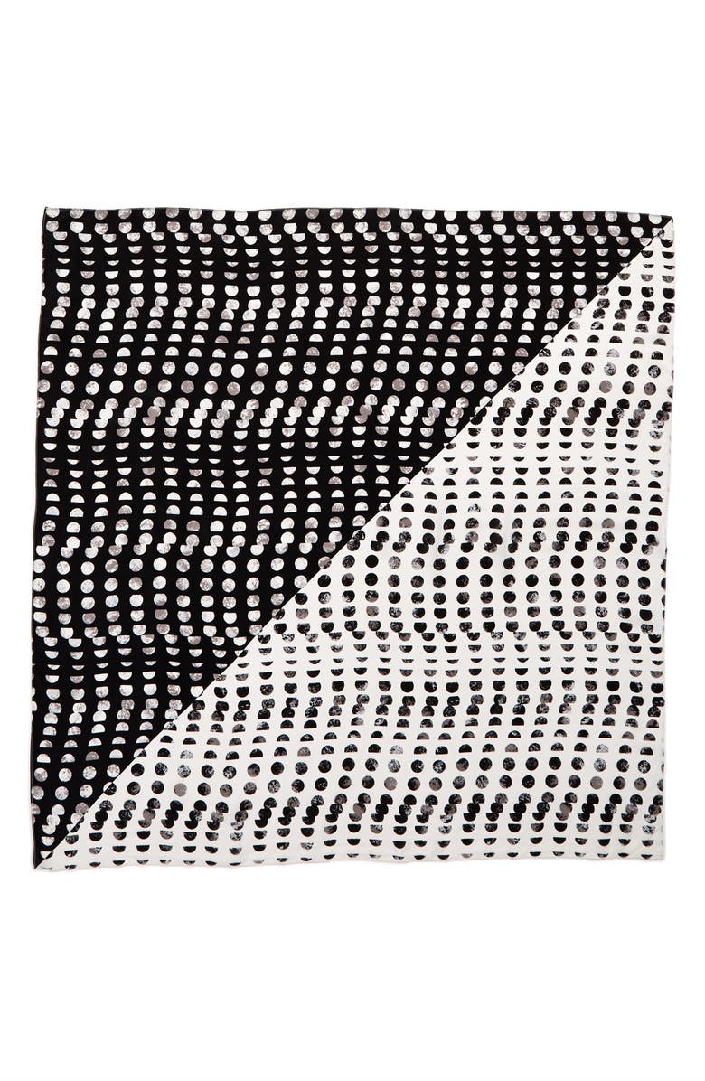 Halogen<sup>®</sup> 'Ripple Dots' Square Silk Scarf, Alternate, color,