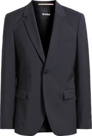 BOSS Houston Solid Wool Suit Jacket