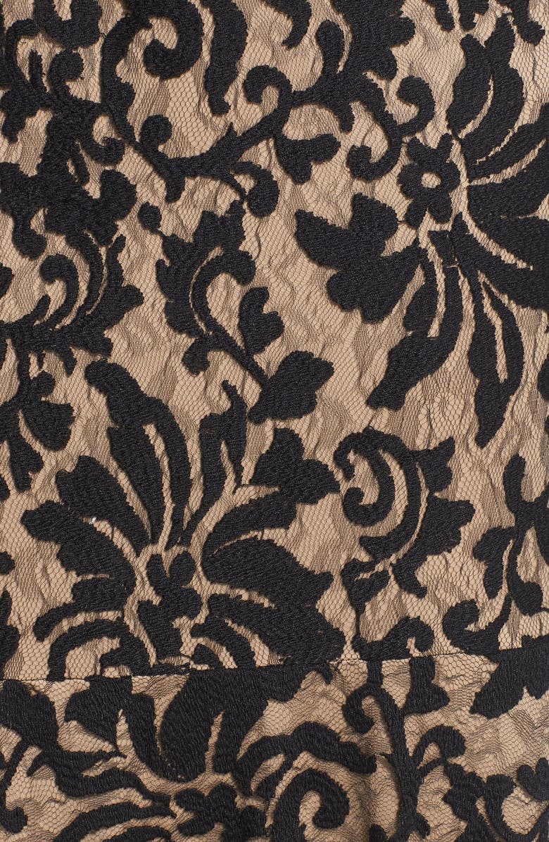 Tadashi Shoji Textured Lace Mermaid Gown, Alternate, color,