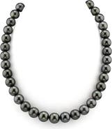 The Pearl Source 10-11mm Tahitian South Sea Pearl Necklace - Premier AAAA Quality