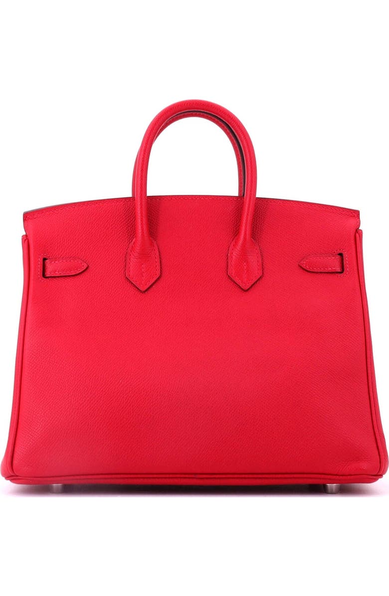 Pre-Owned Hermes Birkin Handbag Red Epsom with Palladium Hardware 25, Alternate, color, Rouge Casaque