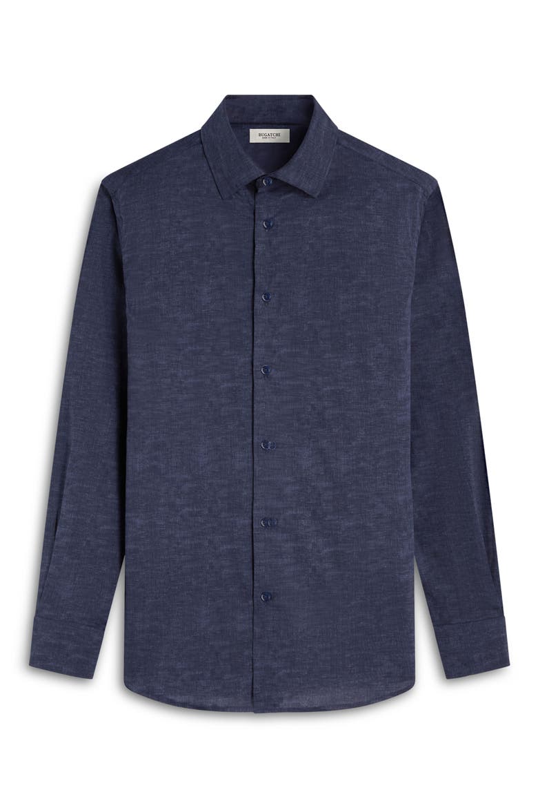 Julian Long Sleeve Button Up Shirt, Alternate, color, NAVY