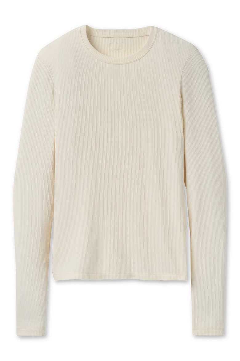 Aidelene Long Sleeved Ribbed Tee, Alternate, color, NIMBUS