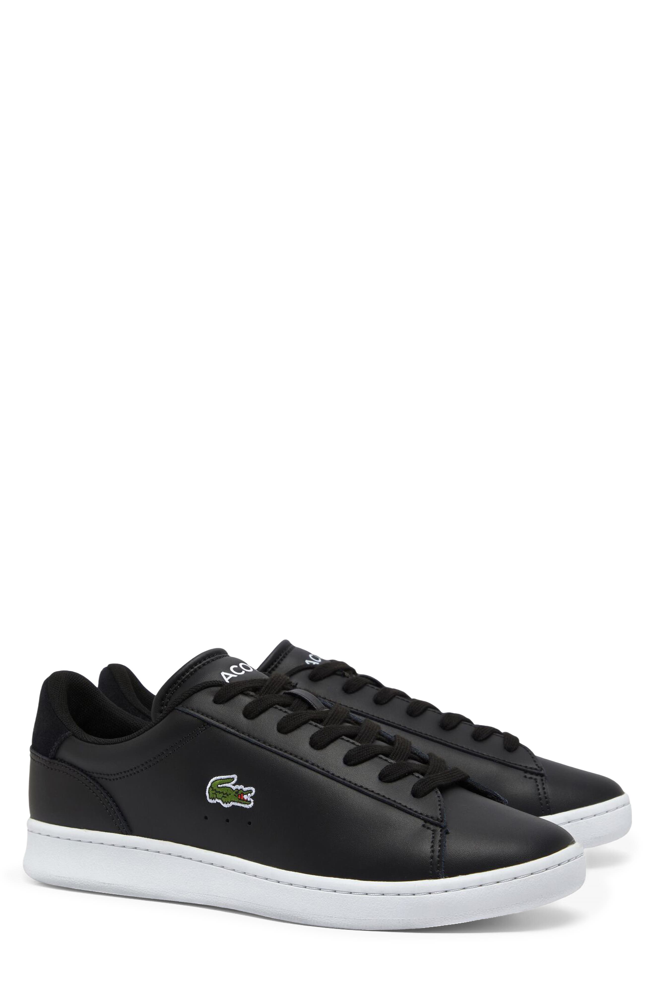 Carnaby Low Lace-Up Sneaker, Main, color, BLACK/ WHITE