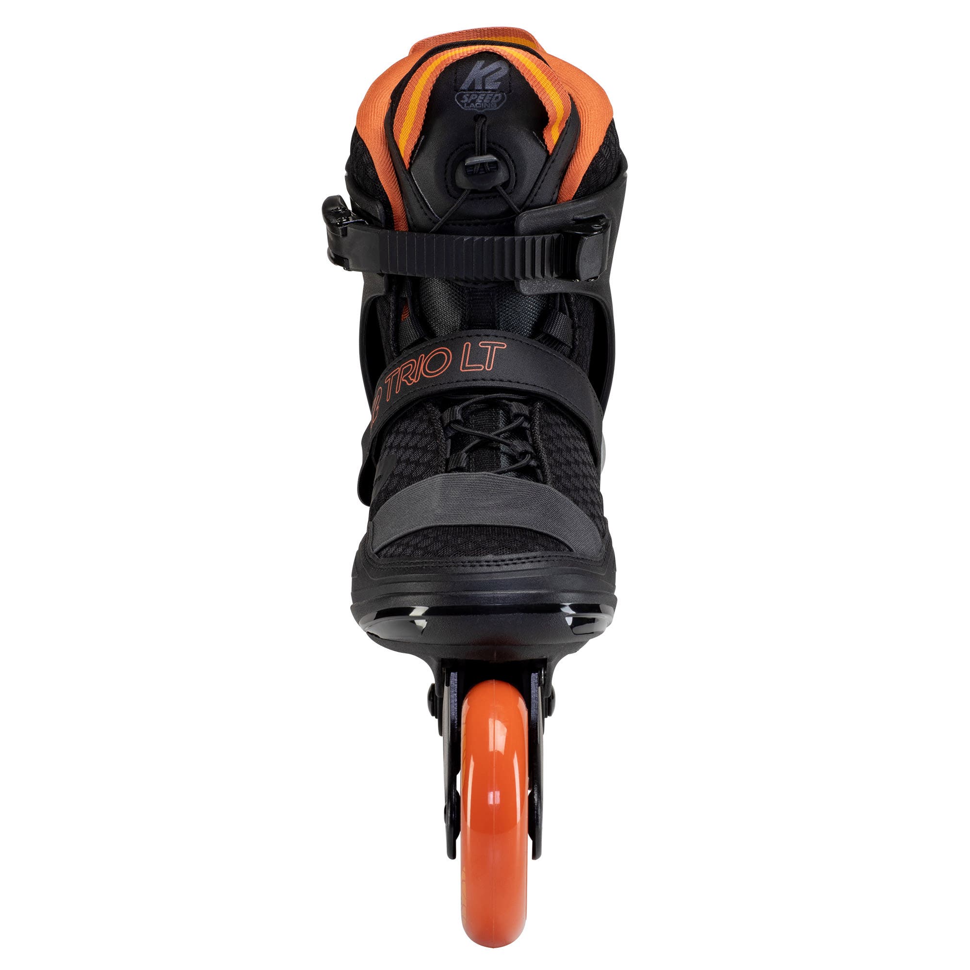 K2 Trio LT 100 Black Orange Mens Inline Skates, Alternate, color, Black/Orange