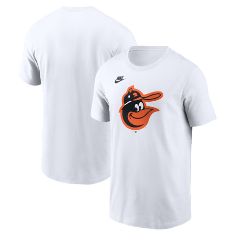 Men's Nike White Baltimore Orioles Cooperstown Collection Logo T-Shirt