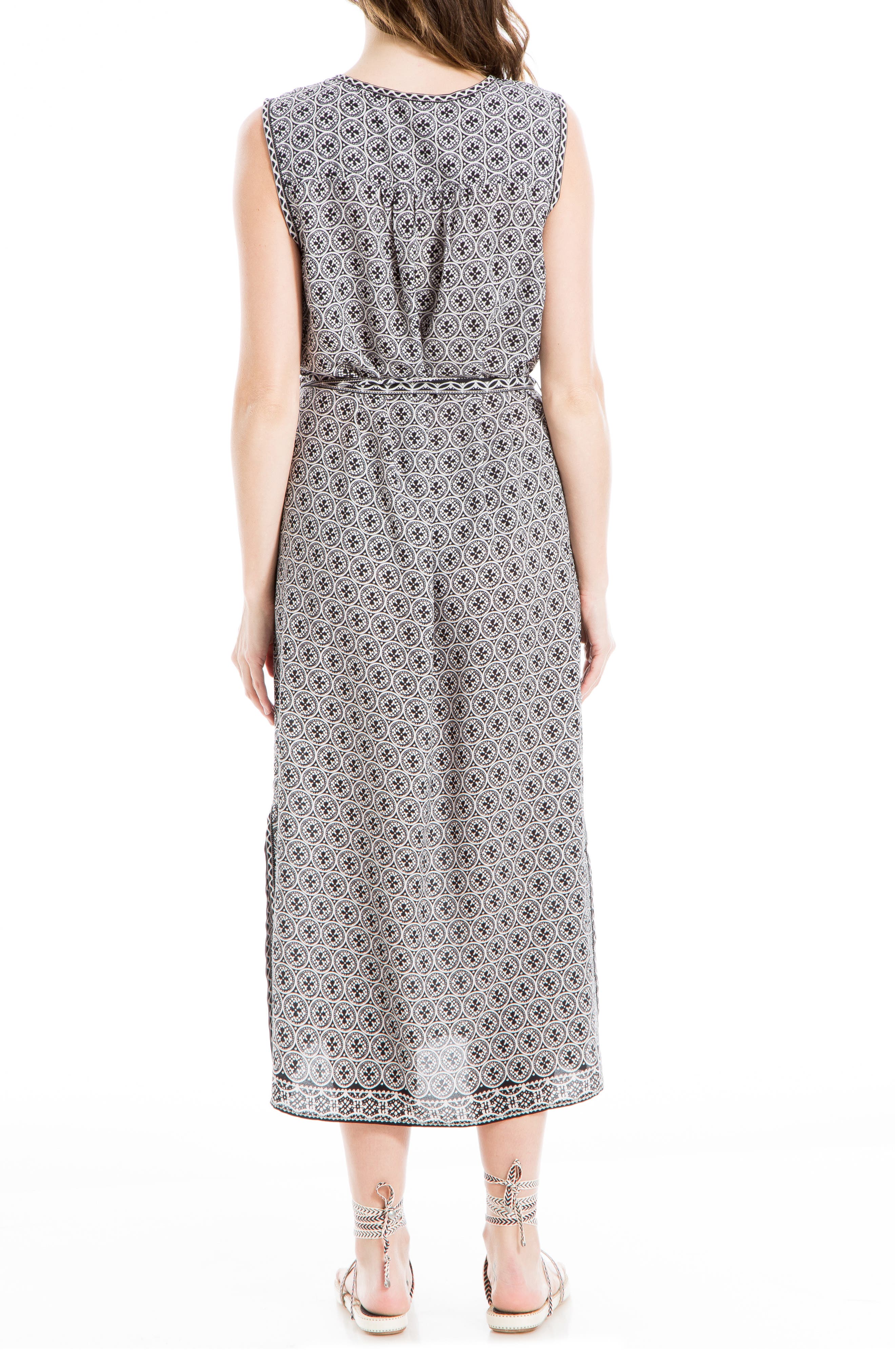 MAX STUDIO Floral Placket Midi Dress (Women) | Nordstromrack