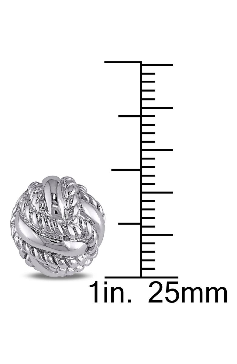 DELMAR Knot Cuff Links, Alternate, color, Silver