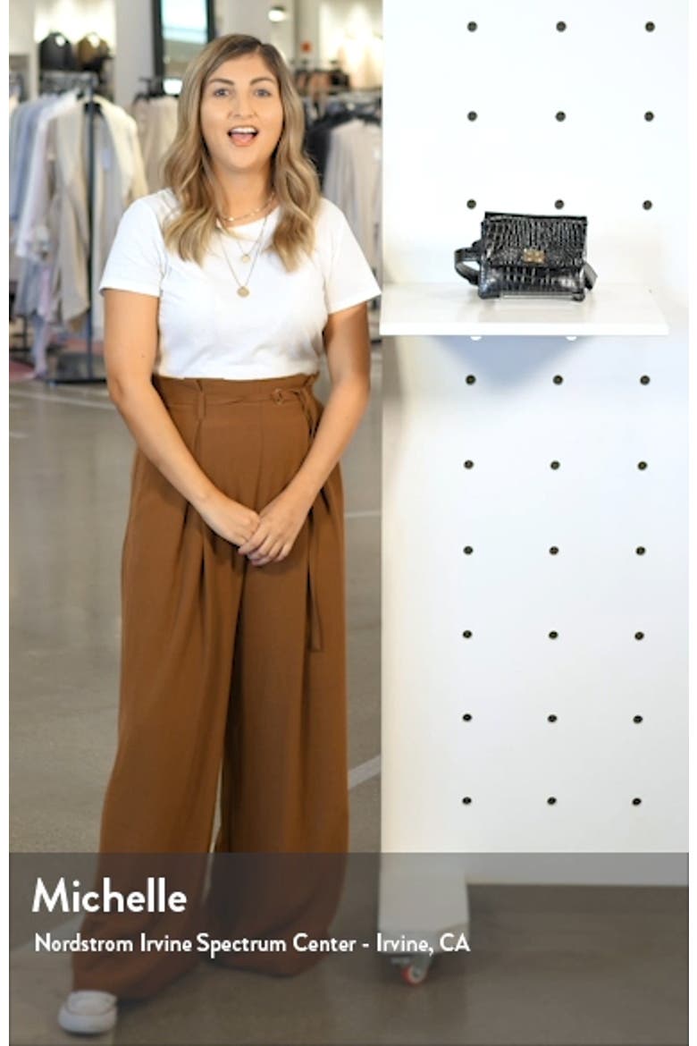 Aria Convertible Vegan Leather Belt Bag video