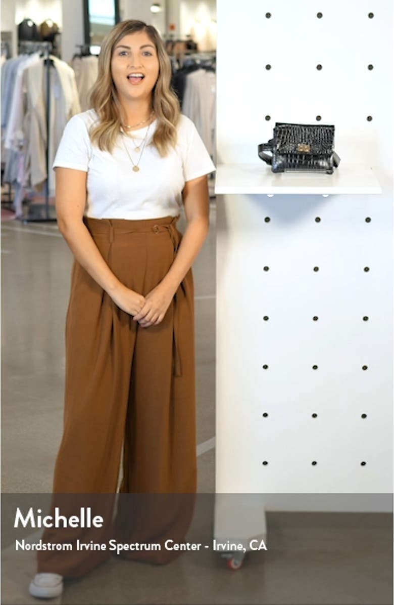 Aria Convertible Vegan Leather Belt Bag, sales video thumbnail