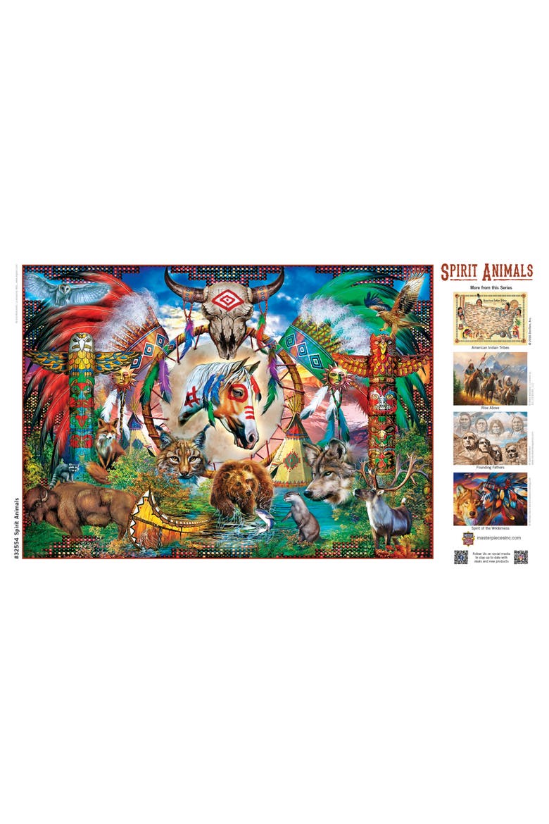 Spirit Animals 500 Piece Jigsaw Puzzle, Alternate, color, Multicolor