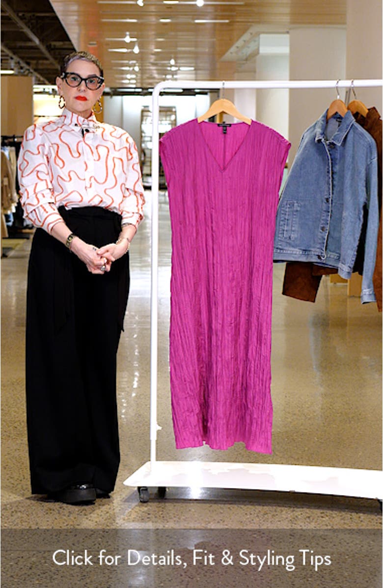 Cap Sleeve Silk Maxi Dress, sales video thumbnail