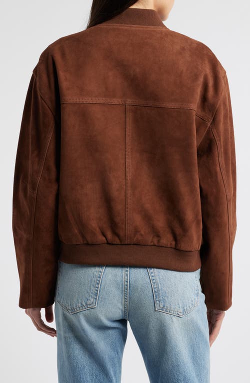 TREASURE & BOND TREASURE & BOND SUEDE BOMBER JACKET