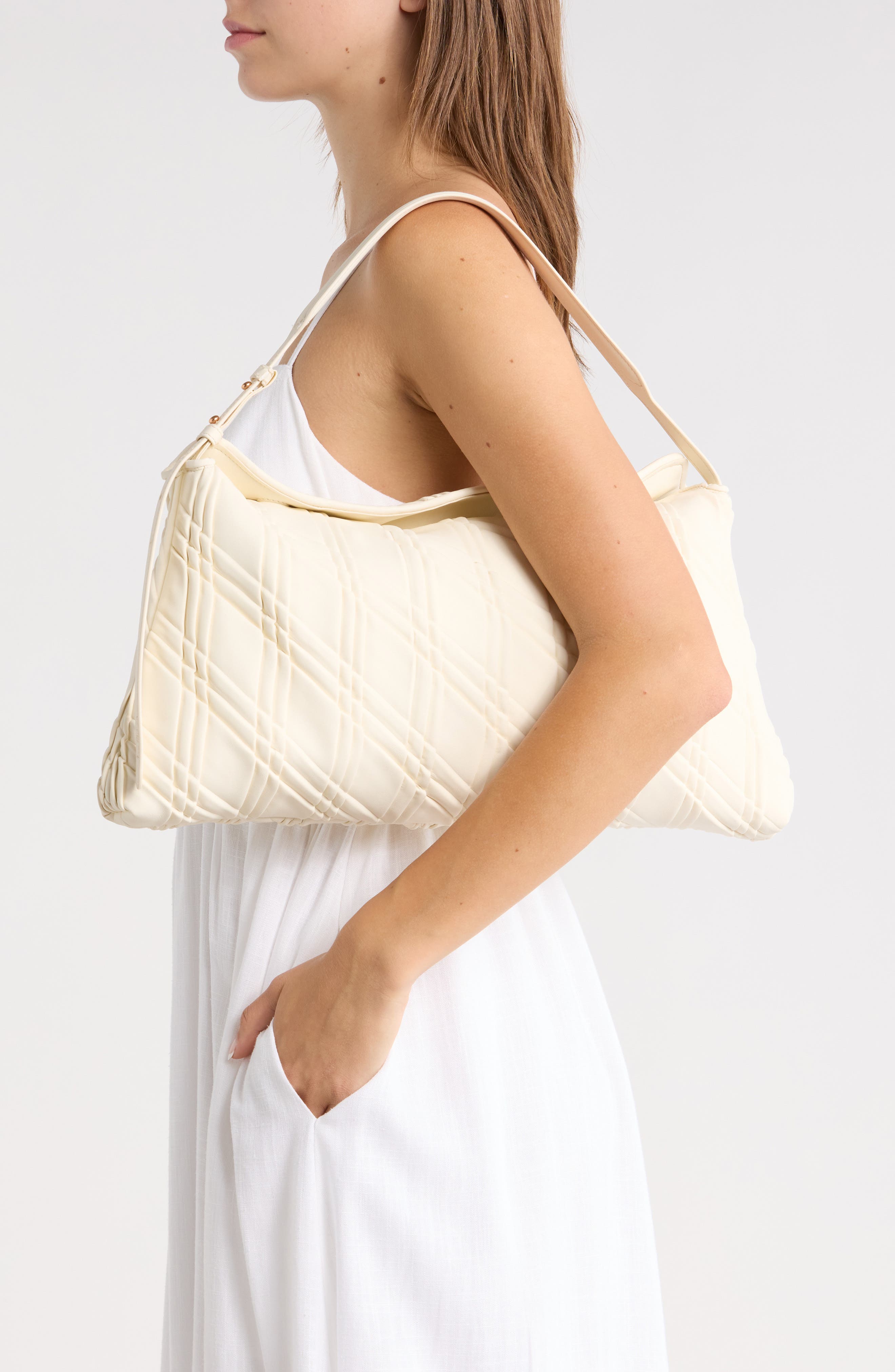 Sam Edelman Peddy Shoulder Bag, Alternate, color, Ivory