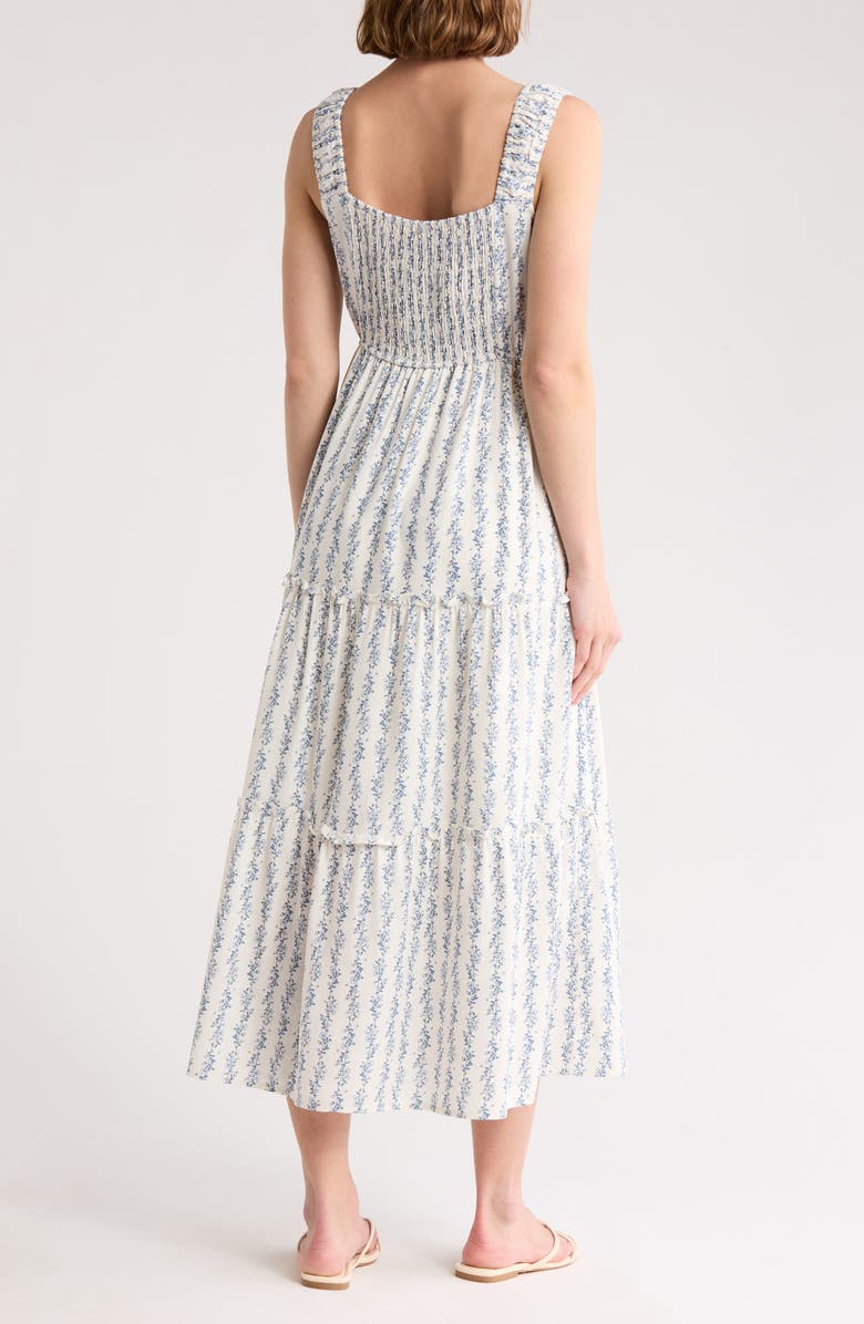 Blu Pepper Floral Tiered Maxi Dress, Alternate, color,