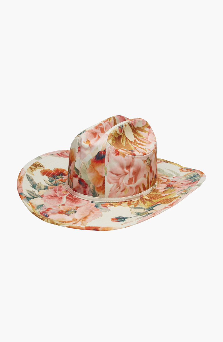 W Y E T H Floral Cowboy Scarlett Hat, Main, color, Scarlett In Rose