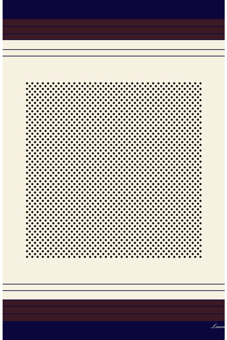 Fall Dot Square, Alternate, color, Cream