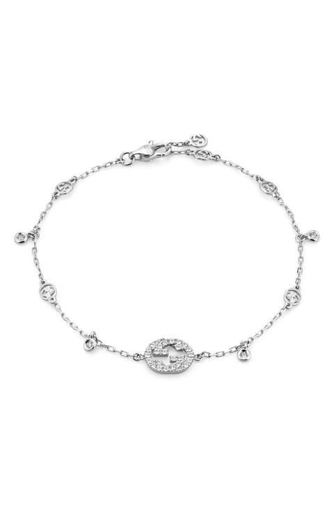 Interlocking-G Diamond Bracelet