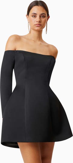 Vida Off The Shoulder Long Sleeve Cocktail Minidress