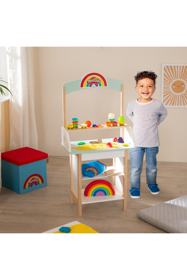 Playdoh Ice Cream Stand Play Center With 12 Containers & Wooden Tools, Age 3+, Alternate, color, Multicolored