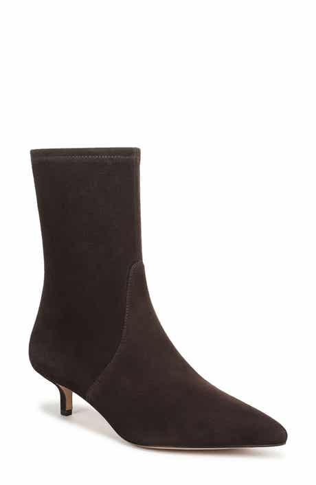 Veronica Beard Lisa 45 Stretch Kitten Heel Bootie