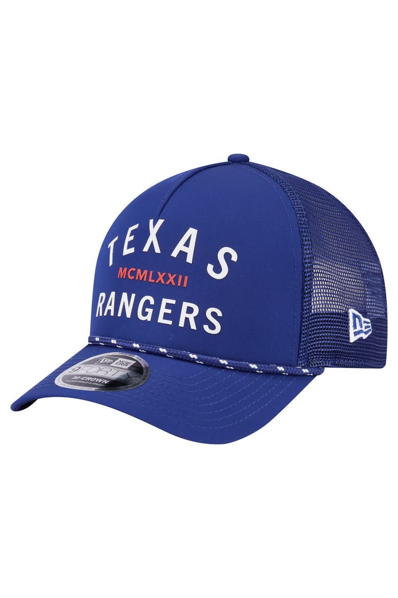 Men's New Era  Royal Texas Rangers Minimalist 9FORTY A-Frame Adjustable Hat, Main, color, Royal
