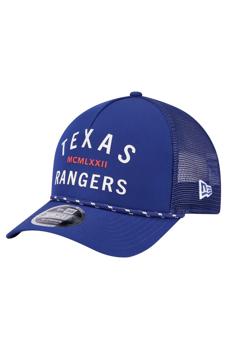 New Era Men's New Era Royal Texas Rangers Minimalist 9FORTY A-Frame Adjustable Hat, Main, color, Royal