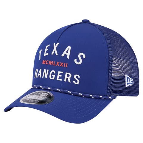 Men's New Era  Royal Texas Rangers Minimalist 9FORTY A-Frame Adjustable Hat