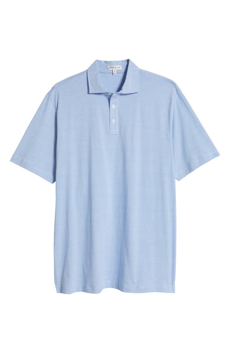Peter Millar Crown Comfort Pinstripe Cotton Polo, Alternate, color, 